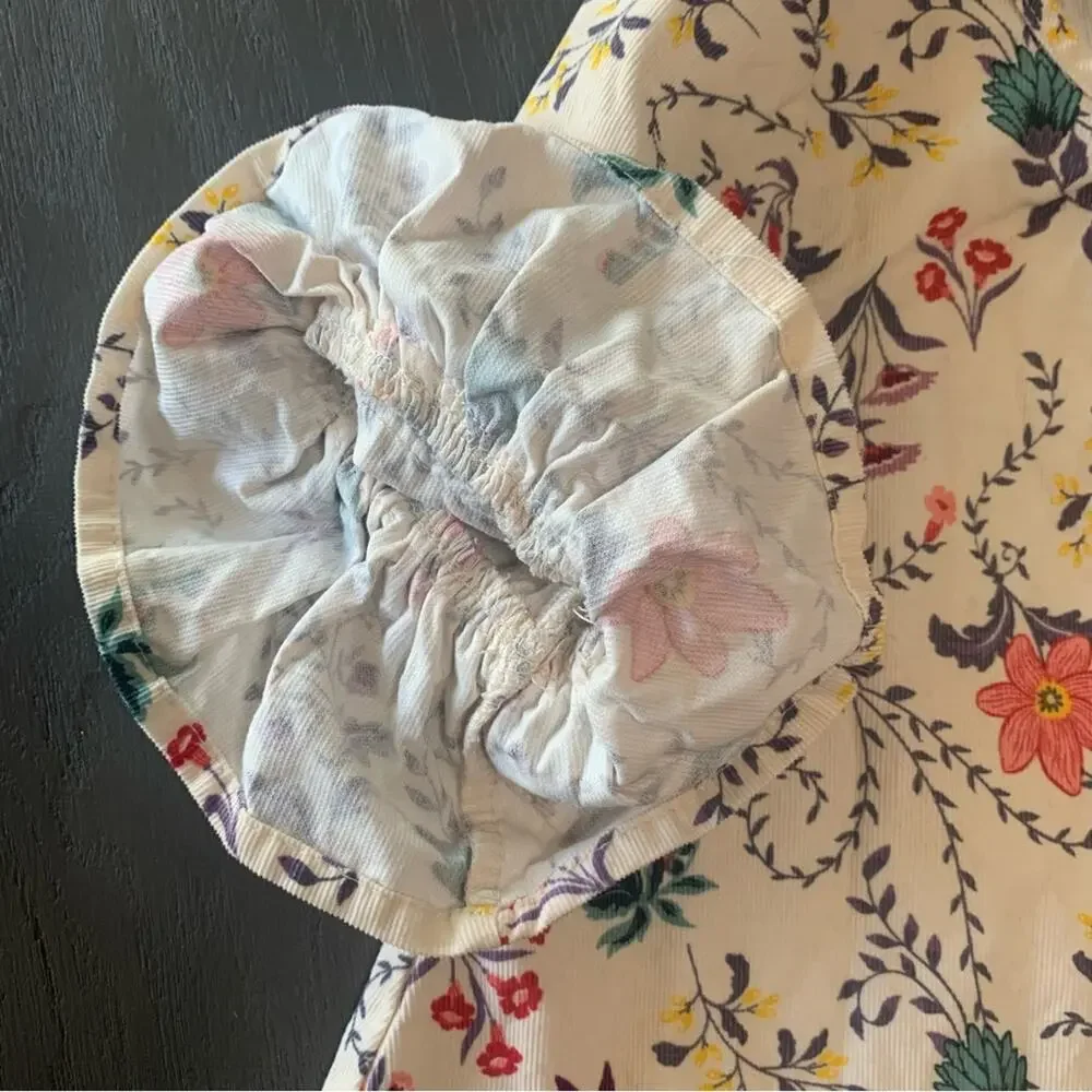 Size 4T Floral Dress | Cynthia Rowley dress | Floral button back Corduroy Tunic